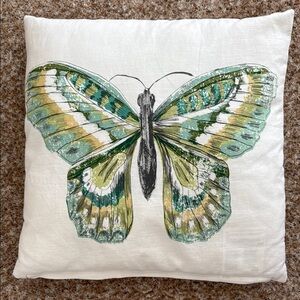 IKEA Green Butterfly Accent Pillow
